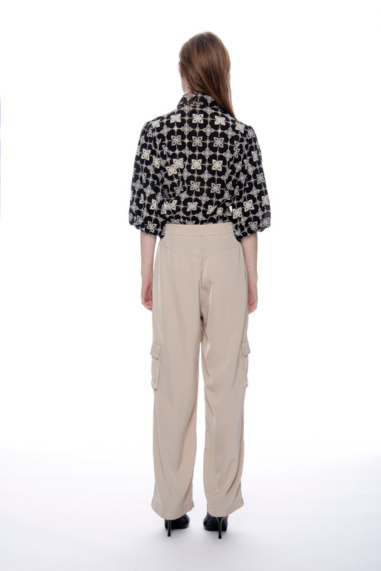 Nightfall Flower Blouse