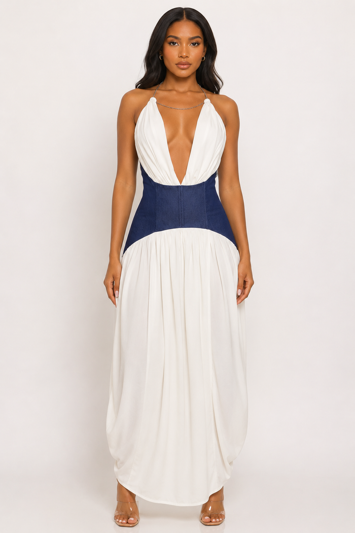 Denim Desire Maxi Dress