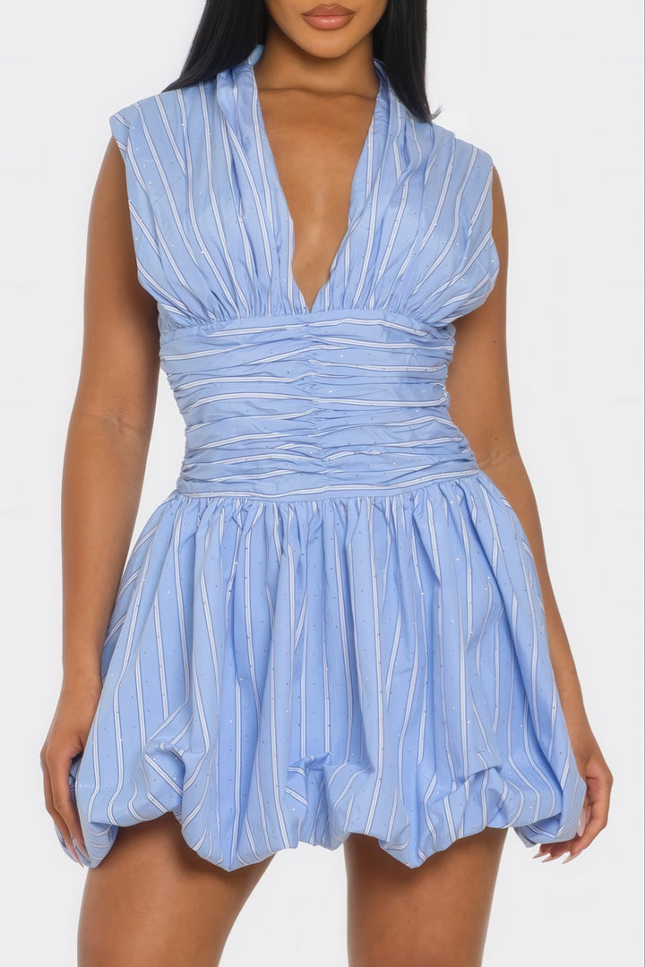 Starry Streaks Mini Dress