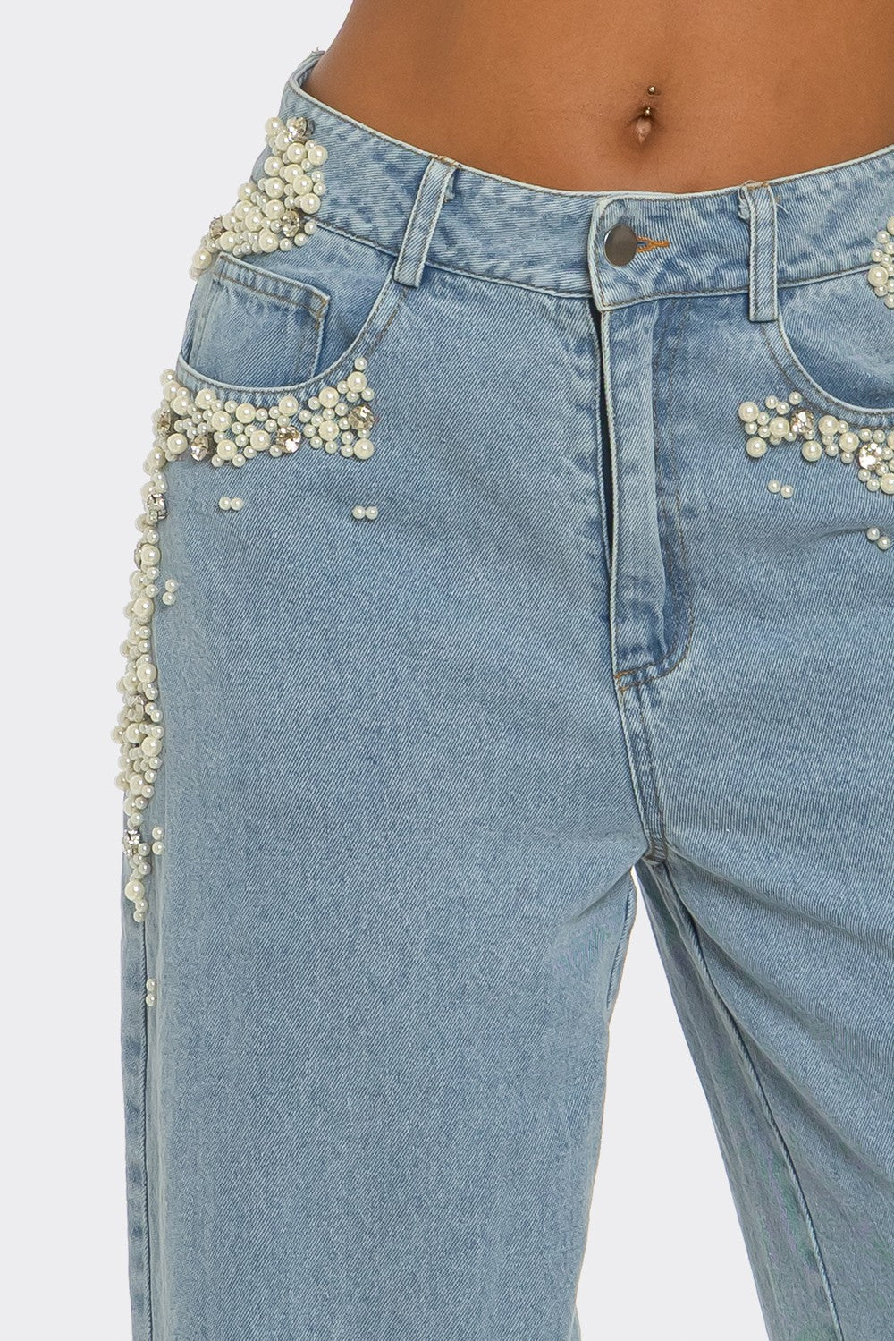 Pearls & Attitude Denim Pants