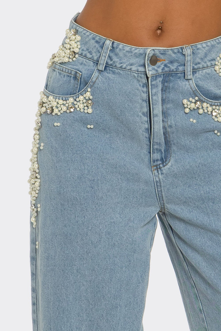 Pearls & Attitude Denim Pants