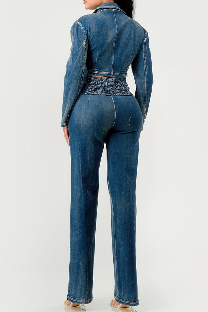 Urban Stitch Denim Set