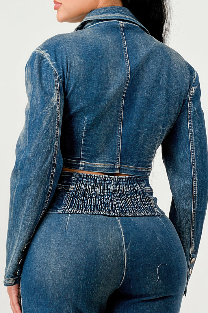 Urban Stitch Denim Set