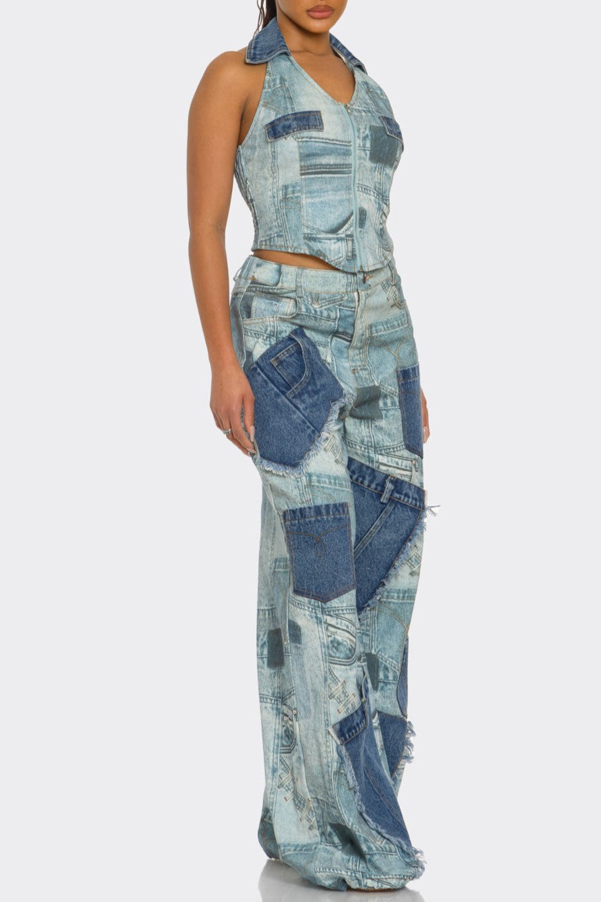 Retro Rinse Denim Set