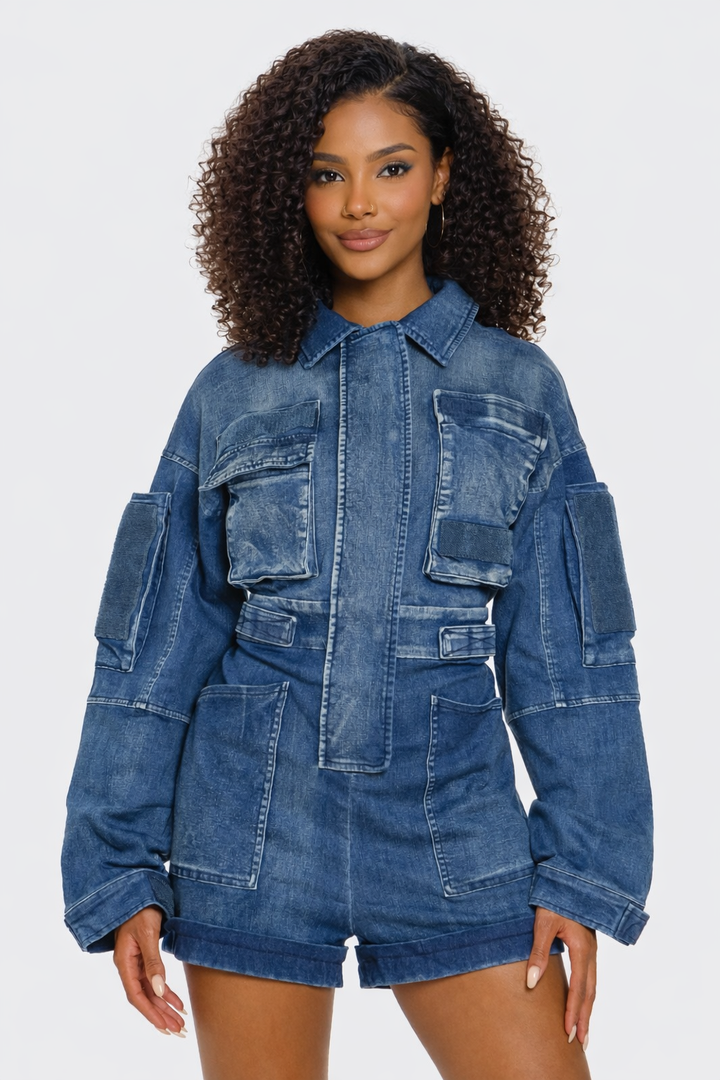 Everyday Icon Denim Romper