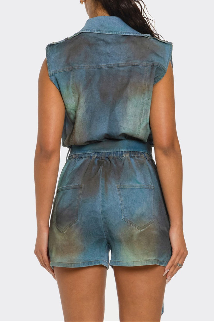 Denim Disturbance Romper