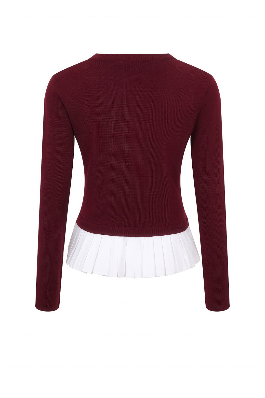 Bordeaux Pleat Top