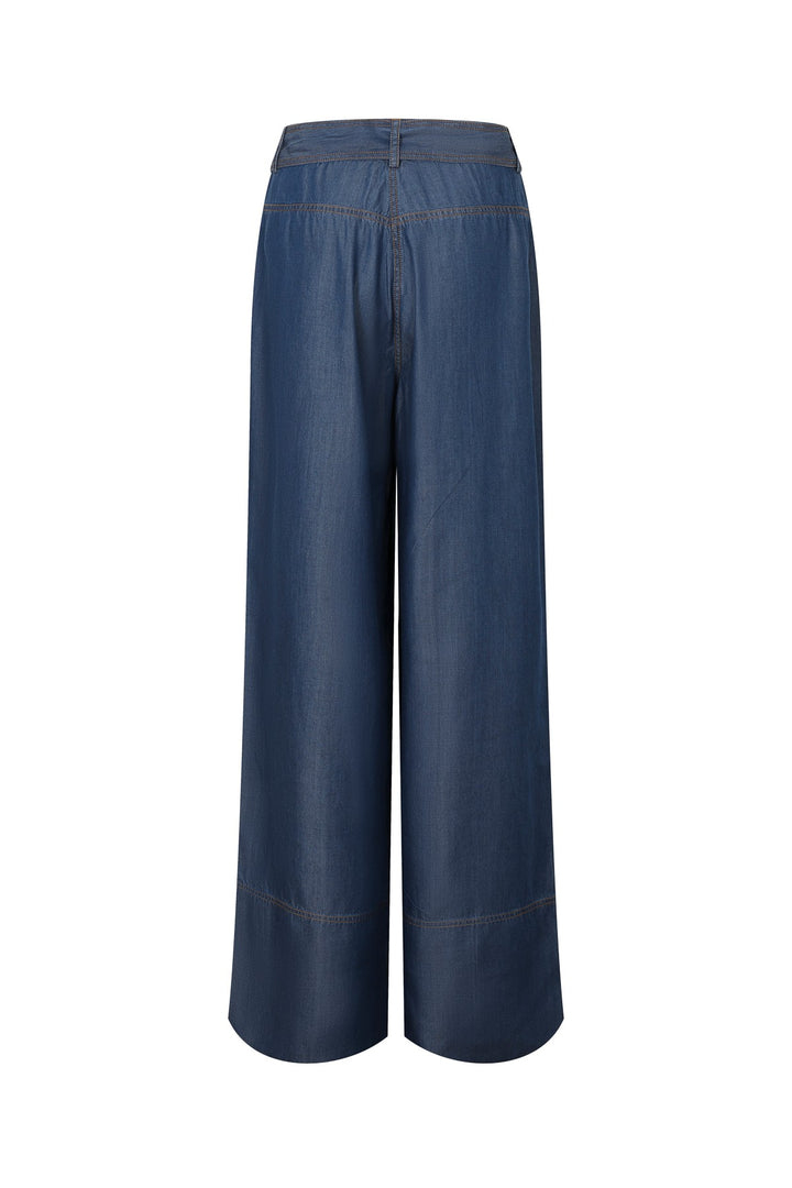 Cityline Belted Denim Pants
