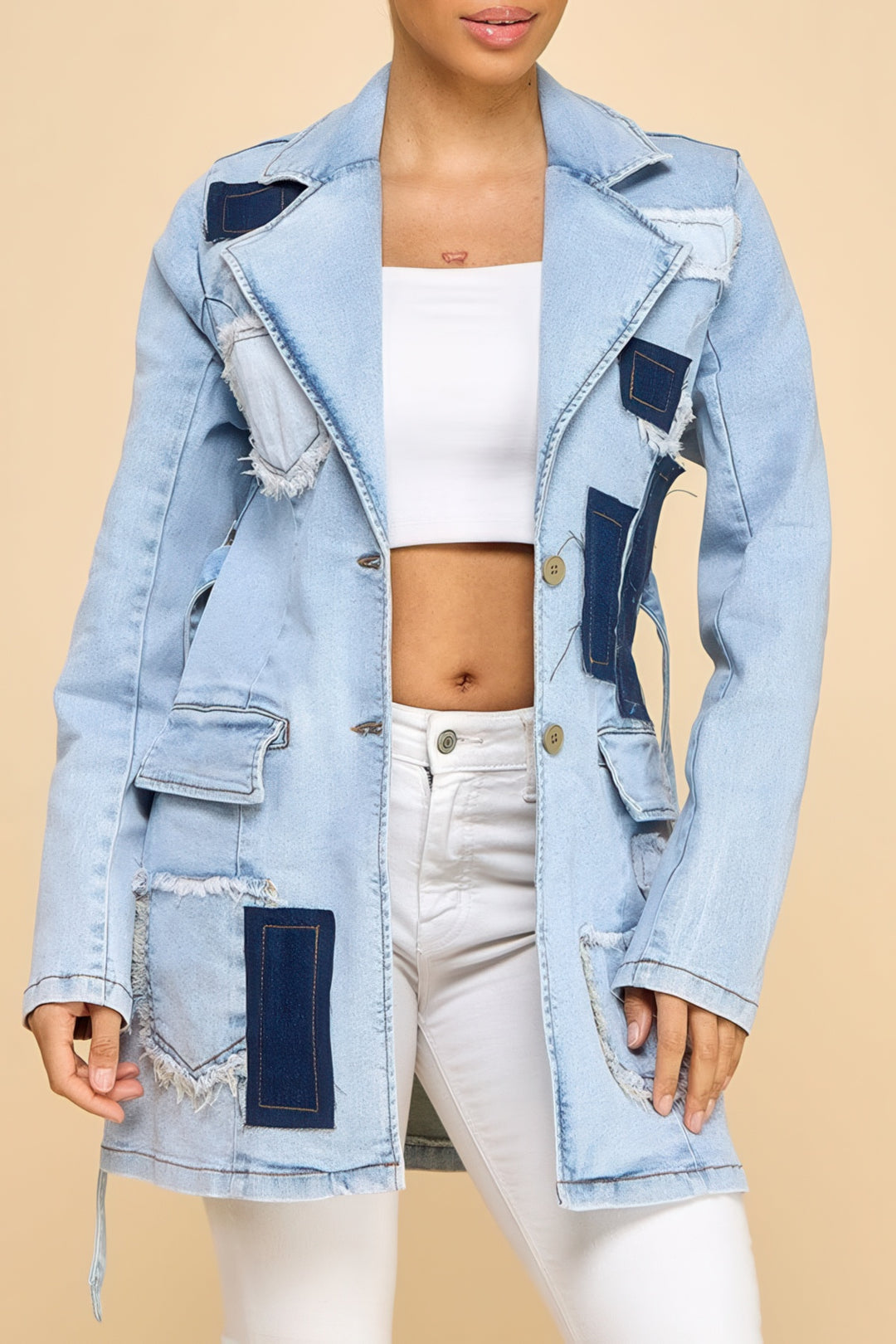 Patch Perfect Denim Coat