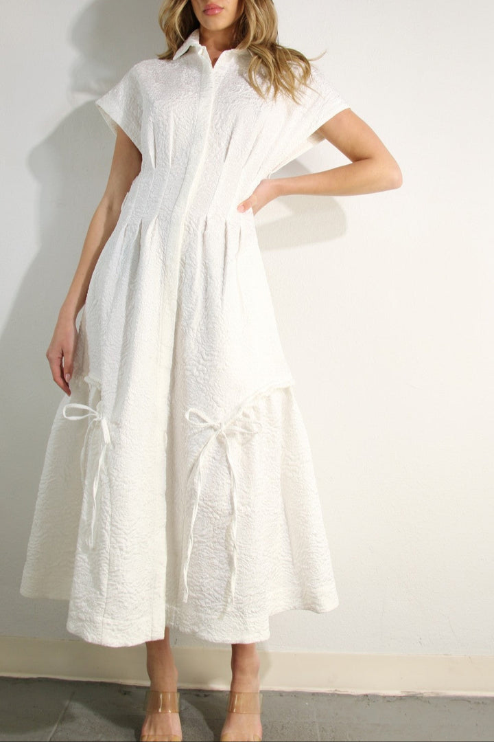 Jacquard Rose Dress