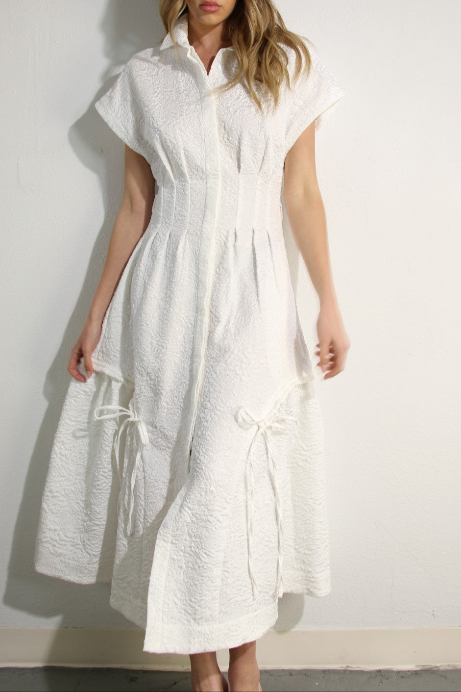 Jacquard Rose Dress