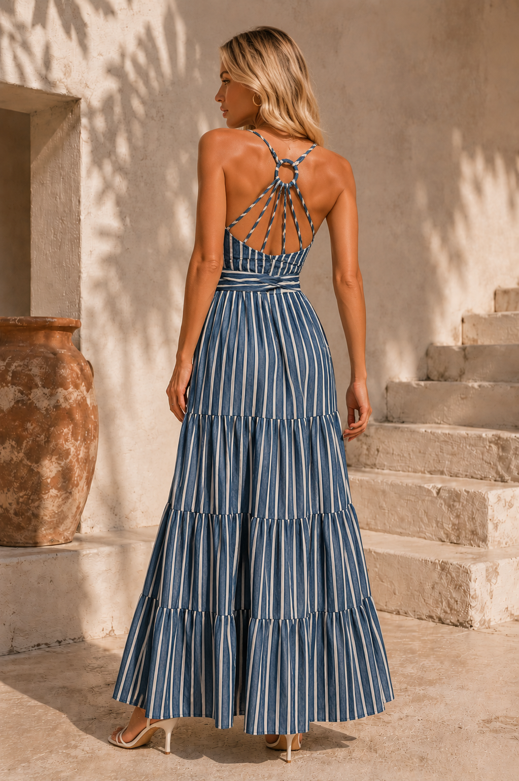 Indigo Tide Maxi Dress