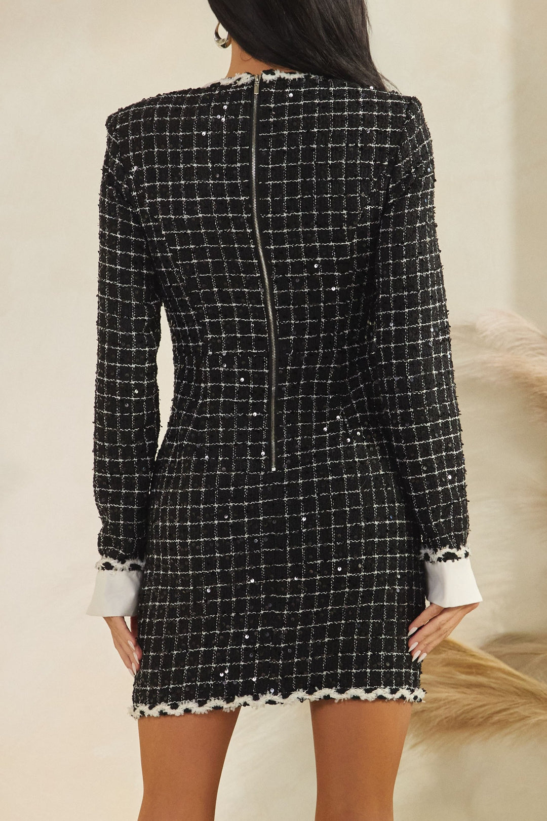 Midnight Manor Tweed Dress