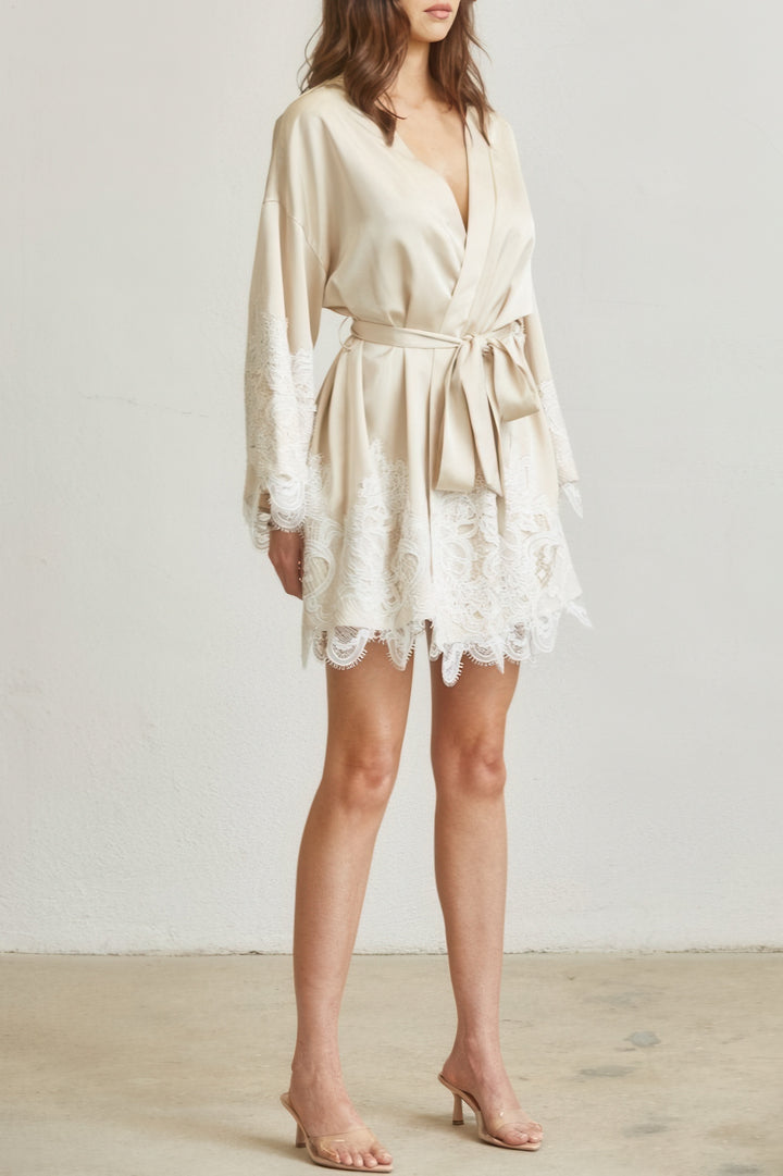 Laced in Champagne Dress
