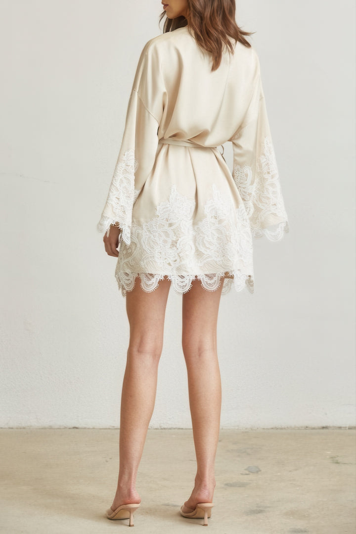 Laced in Champagne Dress
