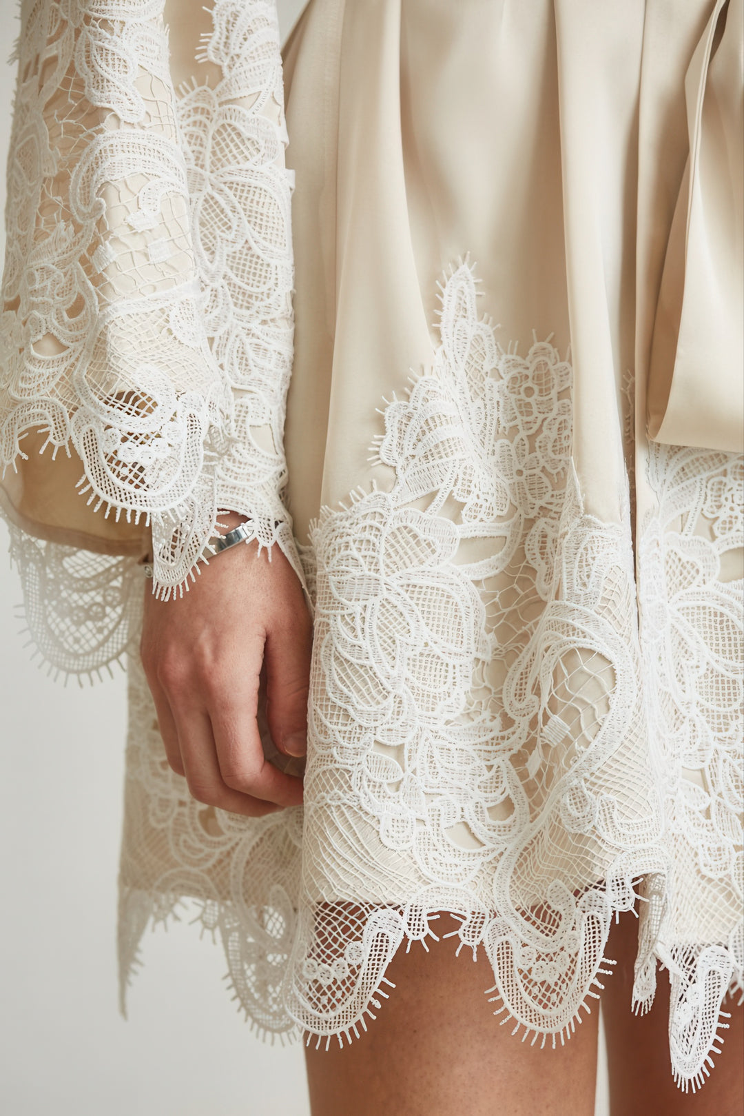 Laced in Champagne Dress